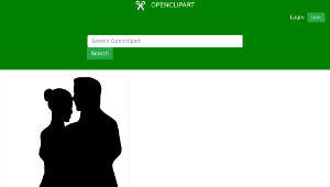 openclipart圖庫：Dancing couple 18
