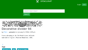 openclipart圖庫：Decorative divider 94-資源代表圖