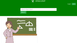 openclipart圖庫：Female Teacher (#1)