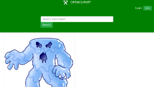openclipart圖庫：Thủy Qu&aacute;i Vương (Water Monster King)