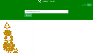 openclipart圖庫：Traditional flower ornament縮圖