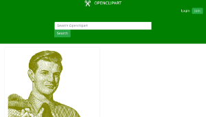 openclipart圖庫：Vintage Business man-01縮圖