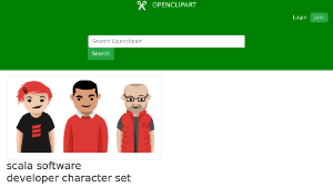 openclipart圖庫：scala software developer character set縮圖