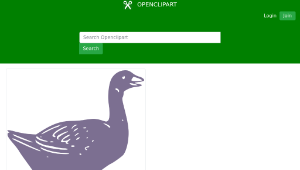 openclipart圖庫：Goose-資源代表圖