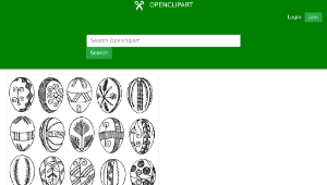 openclipart圖庫：Decorated Easter eggs縮圖