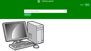 openclipart圖庫：Desktop Computer (#2)-資源代表圖