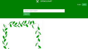 openclipart圖庫：Floral Border 4縮圖