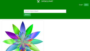 openclipart圖庫：Chromatic Flower 3 No Background縮圖