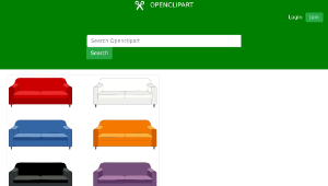 openclipart圖庫：Sofa-資源代表圖
