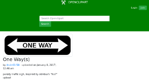 openclipart圖庫：One Way(s)縮圖
