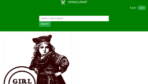 openclipart圖庫：girl power-資源代表圖