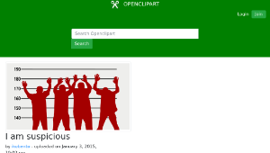 openclipart圖庫：I am suspicious縮圖
