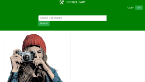 openclipart圖庫：Woman Taking Picture-資源代表圖