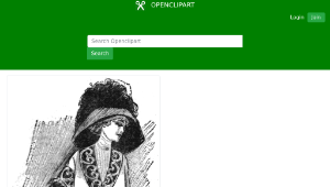 openclipart圖庫：Lady in Shadows