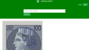 openclipart圖庫：Postage stamp Italia Turrita縮圖