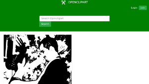 openclipart圖庫：Bassel and Noura (black and white)-資源代表圖