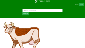 openclipart圖庫：cow - coloured-資源代表圖