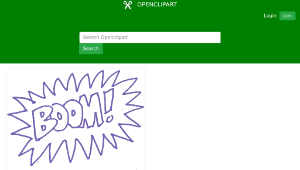 openclipart圖庫：Boom!