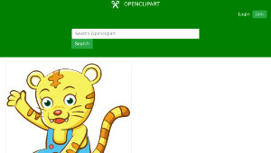 openclipart圖庫：Cartoon Cheetah-資源代表圖