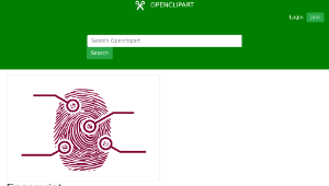 openclipart圖庫：Fingerprint