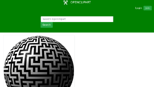 openclipart圖庫：Maze sphere