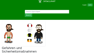 openclipart圖庫：Gefahren und Sicherheitsmaßnahmen縮圖