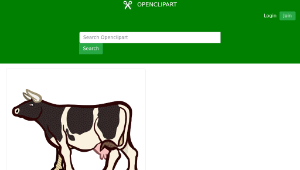 openclipart圖庫：cow2 - coloured-資源代表圖