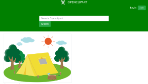 openclipart圖庫：Campsite-資源代表圖
