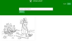 openclipart圖庫：06 Exodus 3:1-12 03縮圖