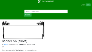 openclipart圖庫：Banner 56 (short)-資源代表圖