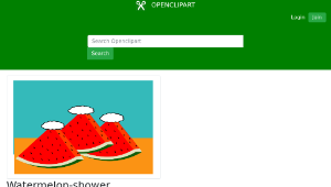 openclipart圖庫：Watermelon-shower縮圖