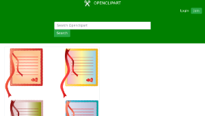 openclipart圖庫：Small Letter Cards-資源代表圖