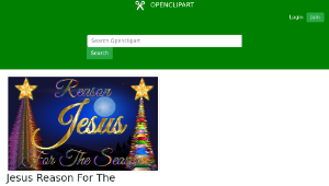 openclipart圖庫：Jesus Reason For The Season Enhanced縮圖