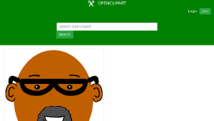 openclipart圖庫：Grandpa with dark skin-資源代表圖
