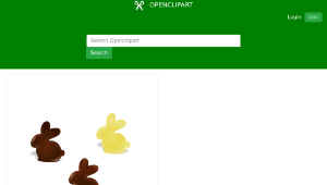 openclipart圖庫：chocolate bunnys-資源代表圖