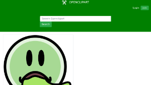 openclipart圖庫：Vomit Face縮圖