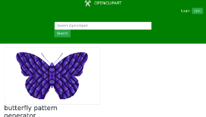 openclipart圖庫：butterfly pattern generator-資源代表圖