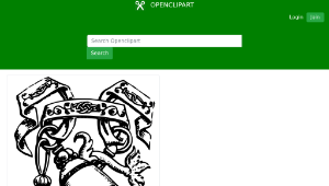 openclipart圖庫：Bell and anchor縮圖