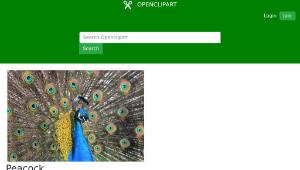 openclipart圖庫：Peacock縮圖