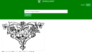 openclipart圖庫：Decorative divider 111縮圖