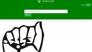 openclipart圖庫：Deaf Alphabet A縮圖