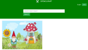 openclipart圖庫：Peaceful Gnome Landscape-資源代表圖