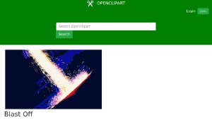 openclipart圖庫：Blast Off-資源代表圖