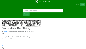 openclipart圖庫：Decorative Bar Thing縮圖