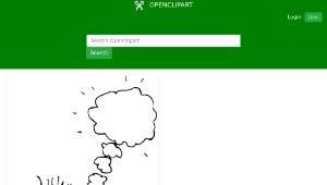 openclipart圖庫：Thinking Of...-資源代表圖