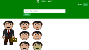 openclipart圖庫：Salary Man-資源代表圖