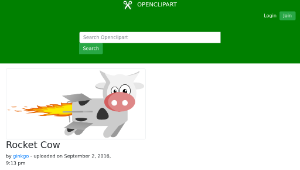 openclipart圖庫：Rocket Cow-資源代表圖