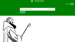 openclipart圖庫：Monk 4-資源代表圖