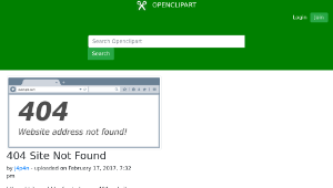openclipart圖庫：404 Site Not Found-資源代表圖