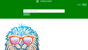 openclipart圖庫：Lion head縮圖